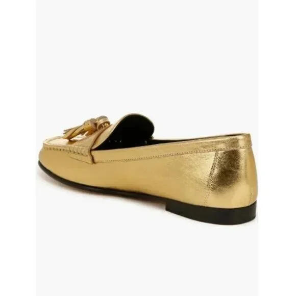 Veronica Beard Gold Tassel Loafer NEW Size 7 NWT - Picture 3 of 15